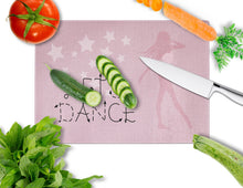 Load image into Gallery viewer, Let's Dance Linen Pink Glass Cutting Boards – Durable, Decorative Kitchen Art Large BB5375LCB