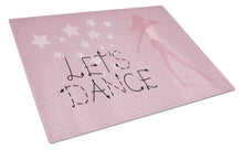 Load image into Gallery viewer, Let's Dance Linen Pink Glass Cutting Boards – Durable, Decorative Kitchen Art Large BB5375LCB