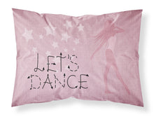 Load image into Gallery viewer, Let's Dance Linen Pink Fabric Standard Pillowcase – Artistic Decorative Front, White Back BB5375PILLOWCASE