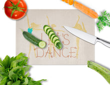 Load image into Gallery viewer, Let's Dance Linen Light Glass Cutting Boards – Durable, Decorative Kitchen Art Large BB5376LCB