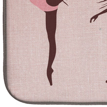 Load image into Gallery viewer, Dancers Linen Pink Dish Drying Mat – Absorbent, Artistic Kitchen Essentials BB5377DDM