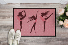 Load image into Gallery viewer, Dancers Linen Pink Polkadots Doormat - 24x36 Decorative Floor Mat – Indoor/Outdoor Rug with Artistic Flair BB5378JMAT