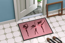 Load image into Gallery viewer, Dancers Linen Pink Polkadots Doormat - 24x36 Decorative Floor Mat – Indoor/Outdoor Rug with Artistic Flair BB5378JMAT