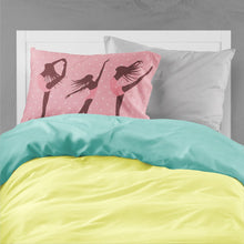 Load image into Gallery viewer, Dancers Linen Pink Polkadots Fabric Standard Pillowcase – Artistic Decorative Front, White Back BB5378PILLOWCASE