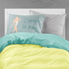 Load image into Gallery viewer, Dancing is Like Dreaming Fabric Standard Pillowcase – Artistic Decorative Front, White Back BB5379PILLOWCASE