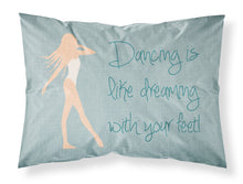 Load image into Gallery viewer, Dancing is Like Dreaming Fabric Standard Pillowcase – Artistic Decorative Front, White Back BB5379PILLOWCASE