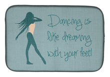 Load image into Gallery viewer, Dancing is Like Dreaming #2 Dish Drying Mat – Absorbent, Artistic Kitchen Essentials BB5380DDM