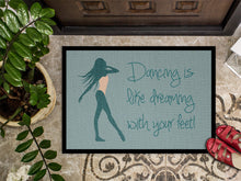 Load image into Gallery viewer, Dancing is Like Dreaming #2 Doormat - 18x27 Decorative Floor Mat – Indoor/Outdoor Rug with Artistic Flair BB5380MAT
