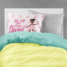 Load image into Gallery viewer, Ballet African American Pigtails Fabric Standard Pillowcase – Artistic Decorative Front, White Back BB5382PILLOWCASE