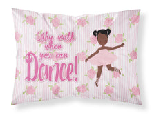 Load image into Gallery viewer, Ballet African American Pigtails Fabric Standard Pillowcase – Artistic Decorative Front, White Back BB5382PILLOWCASE