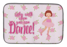 Load image into Gallery viewer, Ballet Red Short Hair Dish Drying Mat – Absorbent, Artistic Kitchen Essentials BB5383DDM