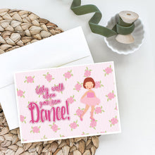 Load image into Gallery viewer, Ballet Red Short Hair Greeting Cards -  Blank Note Cards – 8-Pack of Artist-Designed Cards with Envelopes