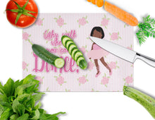Load image into Gallery viewer, Ballet African American Short Hair Glass Cutting Boards – Durable, Decorative Kitchen Art Large BB5384LCB
