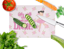 Load image into Gallery viewer, Ballet Pigtails Glass Cutting Boards – Durable, Decorative Kitchen Art Large BB5386LCB