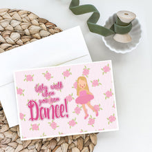 Load image into Gallery viewer, Ballet Long Blonde Hair Greeting Cards -  Blank Note Cards – 8-Pack of Artist-Designed Cards with Envelopes