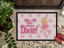 Load image into Gallery viewer, Ballet Long Blonde Hair Doormat - 24x36 Decorative Floor Mat – Indoor/Outdoor Rug with Artistic Flair BB5387JMAT