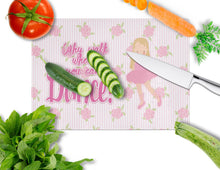 Load image into Gallery viewer, Ballet Long Blonde Hair Glass Cutting Boards – Durable, Decorative Kitchen Art Large BB5387LCB
