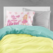 Load image into Gallery viewer, Ballet Long Blonde Hair Fabric Standard Pillowcase – Artistic Decorative Front, White Back BB5387PILLOWCASE