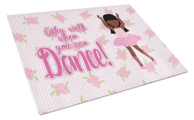 Load image into Gallery viewer, Ballet Long Hair African American Glass Cutting Boards – Durable, Decorative Kitchen Art Large BB5389LCB