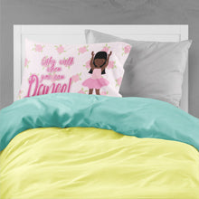 Load image into Gallery viewer, Ballet Long Hair African American Fabric Standard Pillowcase – Artistic Decorative Front, White Back BB5389PILLOWCASE