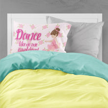 Load image into Gallery viewer, Ballet Dance Brunette Fabric Standard Pillowcase – Artistic Decorative Front, White Back BB5390PILLOWCASE