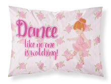 Load image into Gallery viewer, Ballet Dance Red Hair Fabric Standard Pillowcase – Artistic Decorative Front, White Back BB5392PILLOWCASE