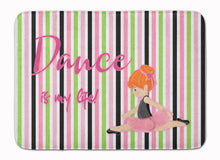 Load image into Gallery viewer, Ballet Dance is my Life Red Machine Washable Memory Foam Mat BB5394RUG