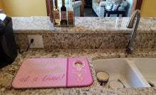 Load image into Gallery viewer, Ballet in 8 Counts Brunette Dish Drying Mat – Absorbent, Artistic Kitchen Essentials BB5396DDM