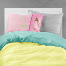 Load image into Gallery viewer, Ballet in 8 Counts Brunette Fabric Standard Pillowcase – Artistic Decorative Front, White Back BB5396PILLOWCASE