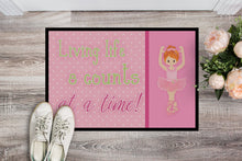 Load image into Gallery viewer, Ballet in 8 Counts Red Hair Doormat - 18x27 Decorative Floor Mat – Indoor/Outdoor Rug with Artistic Flair BB5398MAT