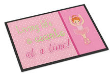 Load image into Gallery viewer, Ballet in 8 Counts Red Hair Doormat - 18x27 Decorative Floor Mat – Indoor/Outdoor Rug with Artistic Flair BB5398MAT