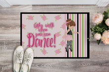 Load image into Gallery viewer, Ballet Dance Stripes Brunette Doormat - 24x36 Decorative Floor Mat – Indoor/Outdoor Rug with Artistic Flair BB5401JMAT