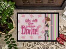 Load image into Gallery viewer, Ballet Dance Stripes Brunette Doormat - 18x27 Decorative Floor Mat – Indoor/Outdoor Rug with Artistic Flair BB5401MAT