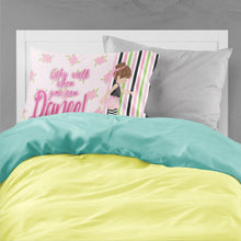 Load image into Gallery viewer, Ballet Dance Stripes Brunette Fabric Standard Pillowcase – Artistic Decorative Front, White Back BB5401PILLOWCASE