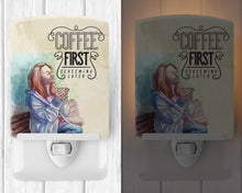 Load image into Gallery viewer, Coffee First Sign Ceramic Night Light BB5403CNL