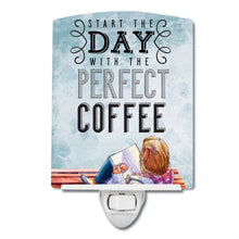 Load image into Gallery viewer, Start the Day Coffee Sign Ceramic Night Light BB5404CNL