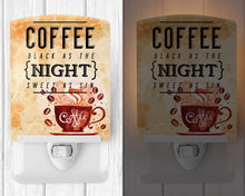 Load image into Gallery viewer, Black Coffee Sign Ceramic Night Light BB5405CNL