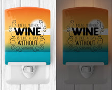 Load image into Gallery viewer, A Meal without Wine Sign Ceramic Night Light BB5407CNL