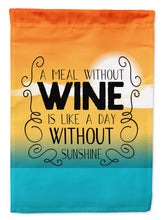 Load image into Gallery viewer, A Meal without Wine Sign Garden Flag - Outdoor Decorative Yard Flag BB5407GF