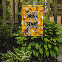 Load image into Gallery viewer, Start Drinking in the Morning Garden Flag - Outdoor Decorative Yard Flag BB5411GF