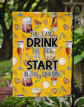 Load image into Gallery viewer, Start Drinking in the Morning Garden Flag - Outdoor Decorative Yard Flag BB5411GF