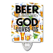 Load image into Gallery viewer, Beer is Proof God Loves You Ceramic Night Light BB5413CNL