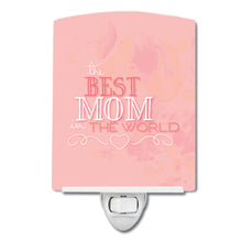 Load image into Gallery viewer, The Best Mom in the World Pink Ceramic Night Light BB5419CNL