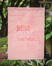 Load image into Gallery viewer, The Best Mom in the World Pink Garden Flag - Outdoor Decorative Yard Flag BB5419GF