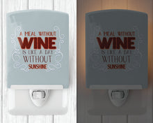 Load image into Gallery viewer, A Meal Without Wine Ceramic Night Light BB5424CNL