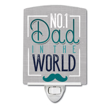Load image into Gallery viewer, No 1 Dad in the World Ceramic Night Light BB5427CNL