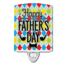 Load image into Gallery viewer, Happy Father's Day Argyle Ceramic Night Light BB5439CNL