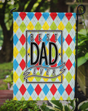 Load image into Gallery viewer, Best Dad Ever Argyle Garden Flag - Outdoor Decorative Yard Flag BB5442GF