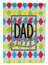 Load image into Gallery viewer, Best Dad Ever Argyle Garden Flag - Outdoor Decorative Yard Flag BB5442GF