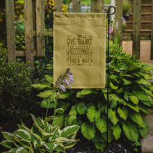 Load image into Gallery viewer, Give Thanks Blessings Garden Flag - Outdoor Decorative Yard Flag BB5457GF